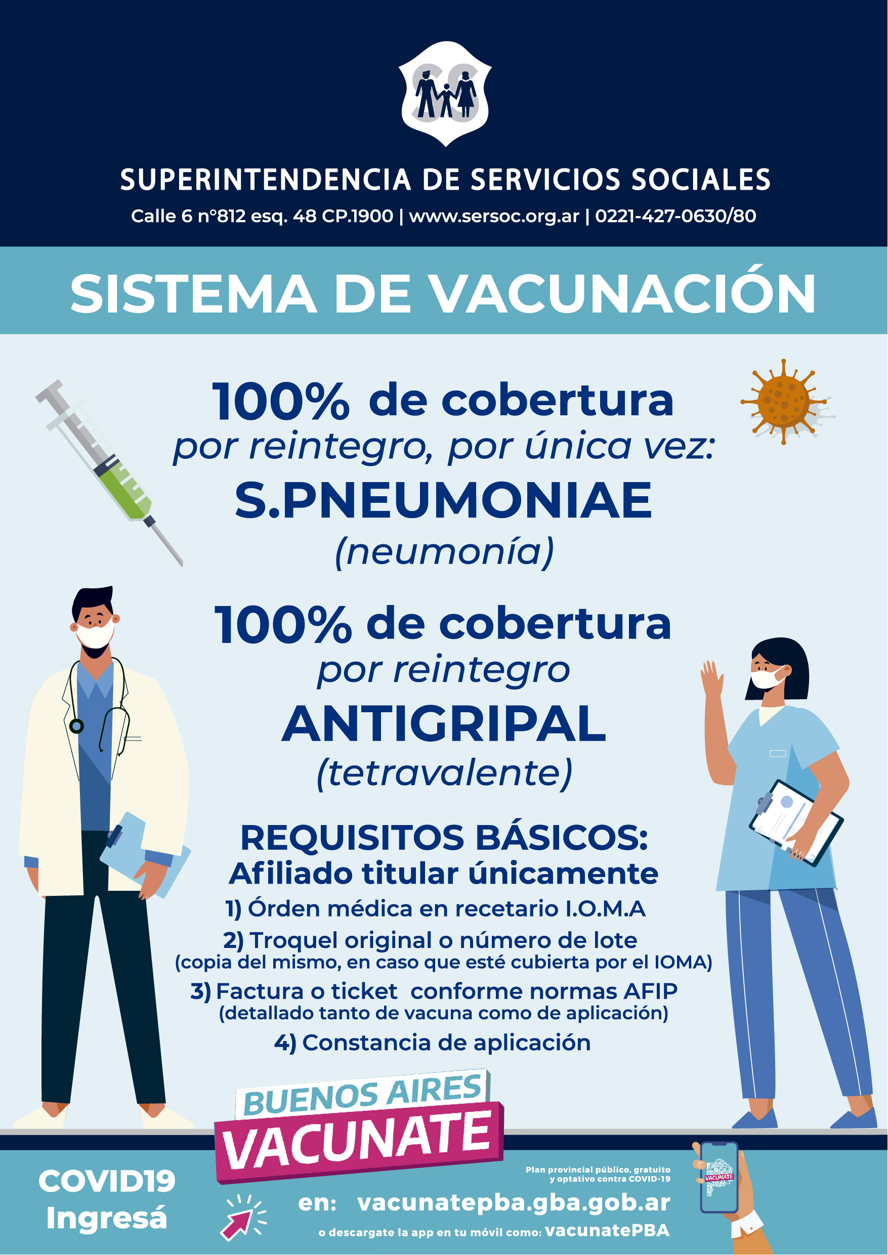 Sistema de Vacunacion . 100% cobertura