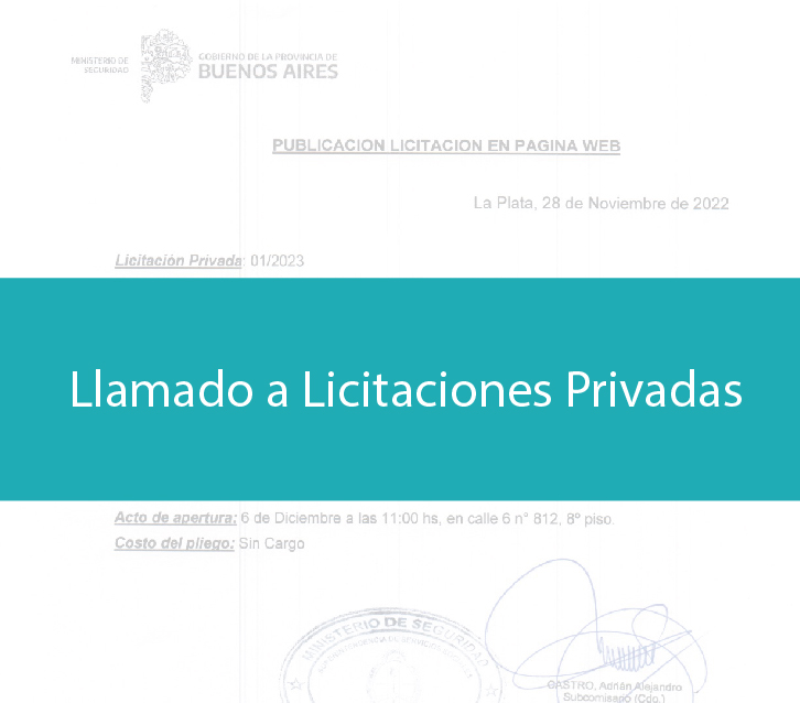 Licitaciones privadas