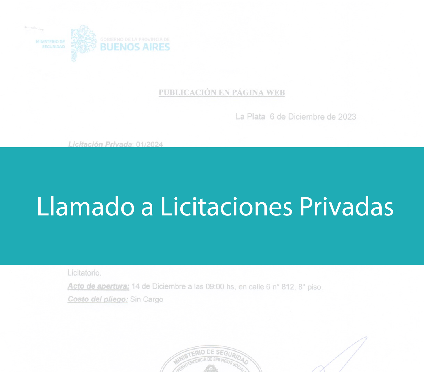 Licitaciones privadas