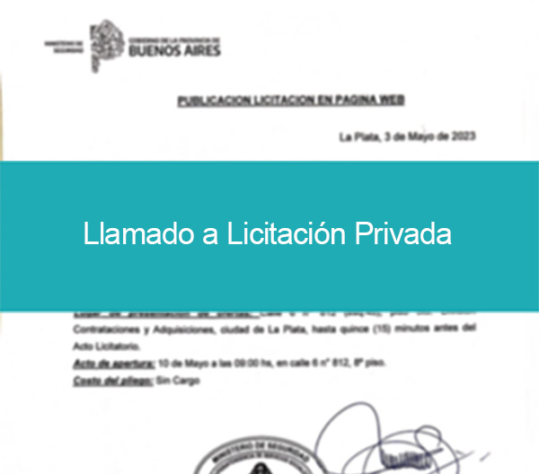 Licitación de equipamiento informático